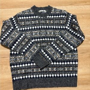Alex Mill FUZZY FAIR ISLE SWEATER